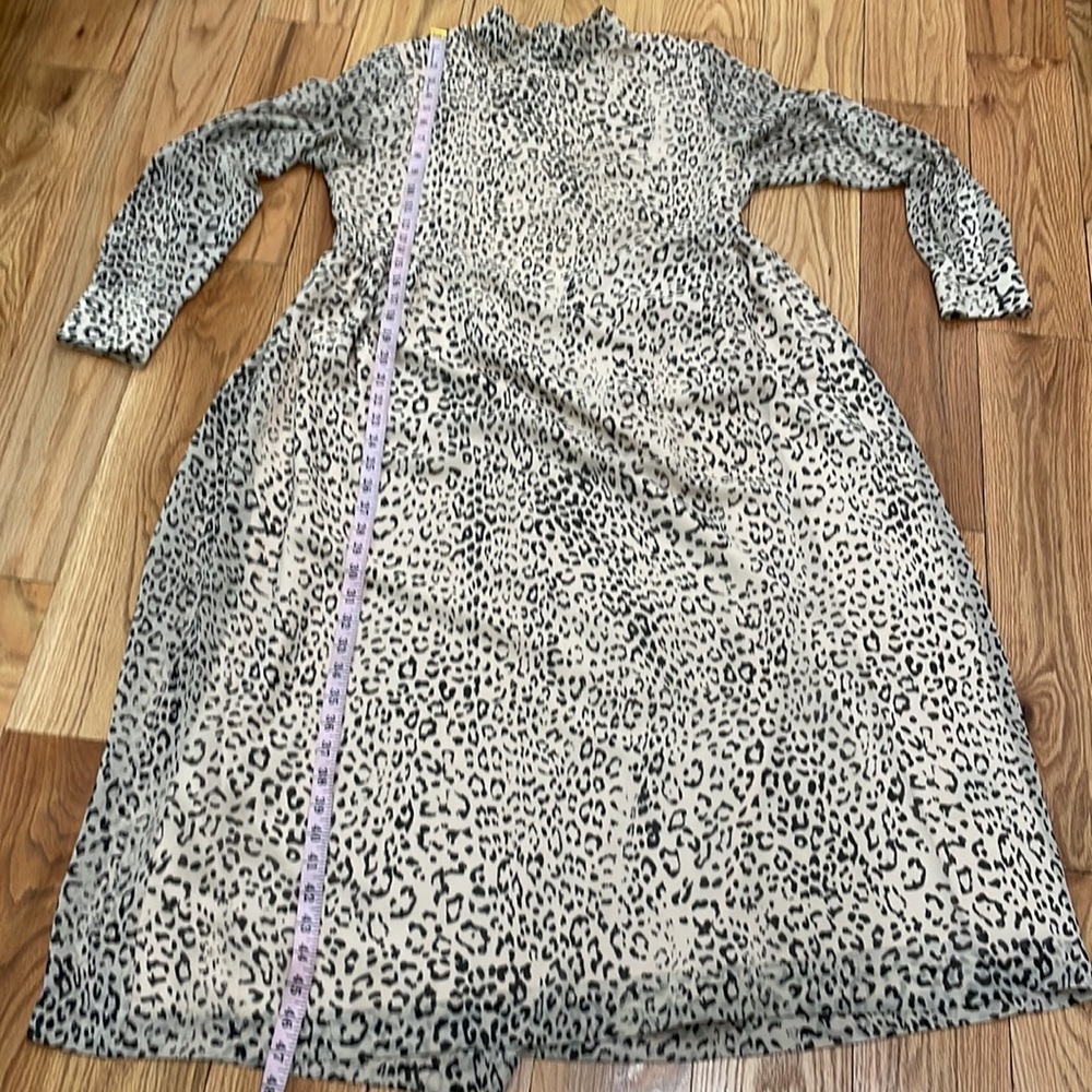 Charles Henry Mock Neck Long Sleeve Midi Dress Size Medium - Picture 15 of 15